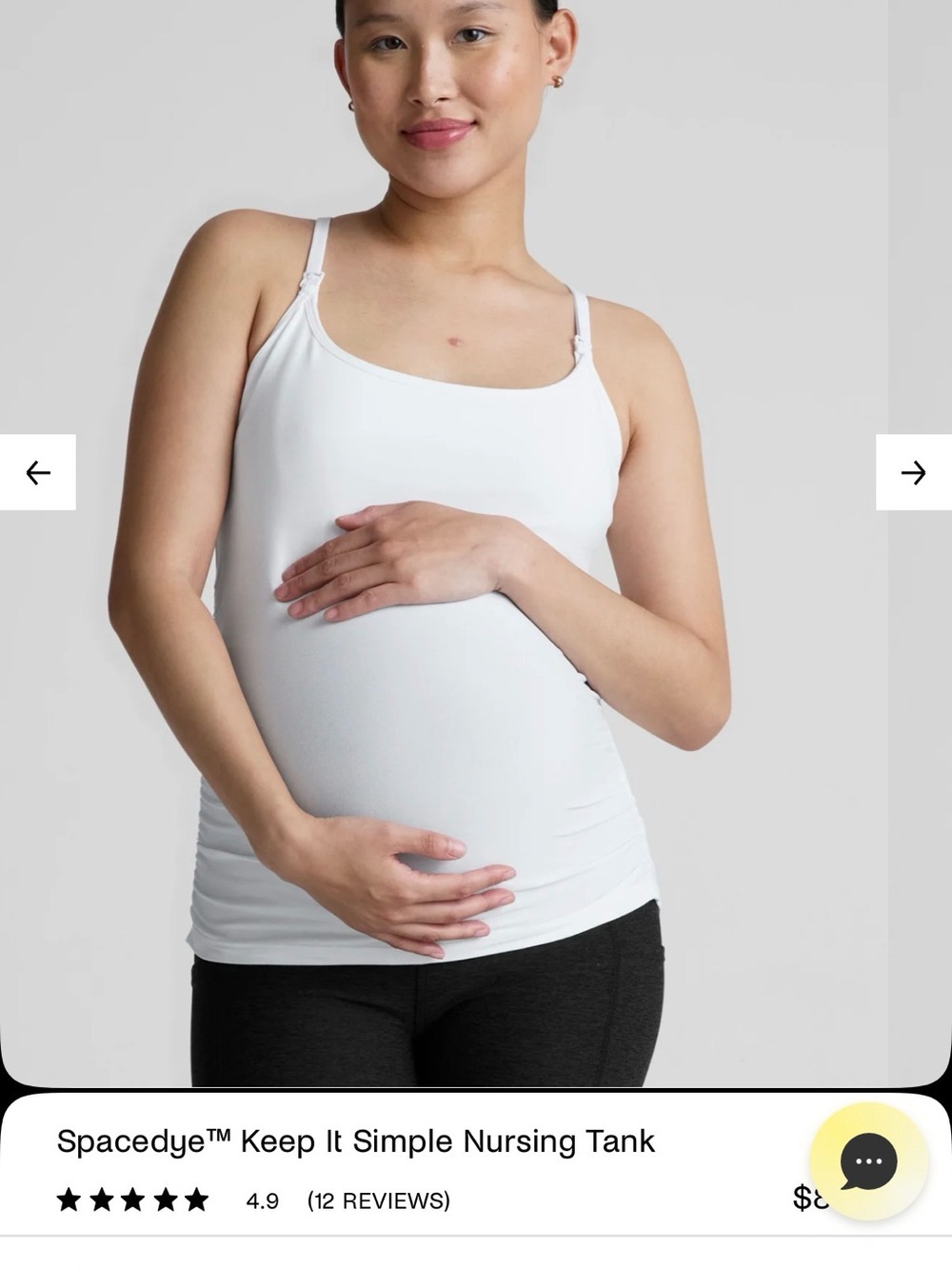 Spacedye Keep It Simple Nursing Tank View 5